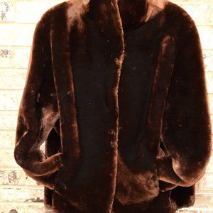 Artic Fur Co. Woman's Brown, Genuine Lamb Fur Coat